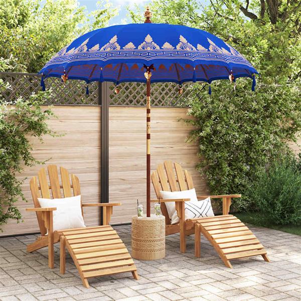 Grote foto vidaxl balinese parasol blauw 210 220 x 260 cm tuin en terras overige tuin en terras