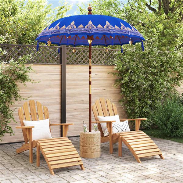 Grote foto vidaxl balinese parasol blauw 180 190 x 260 cm tuin en terras overige tuin en terras