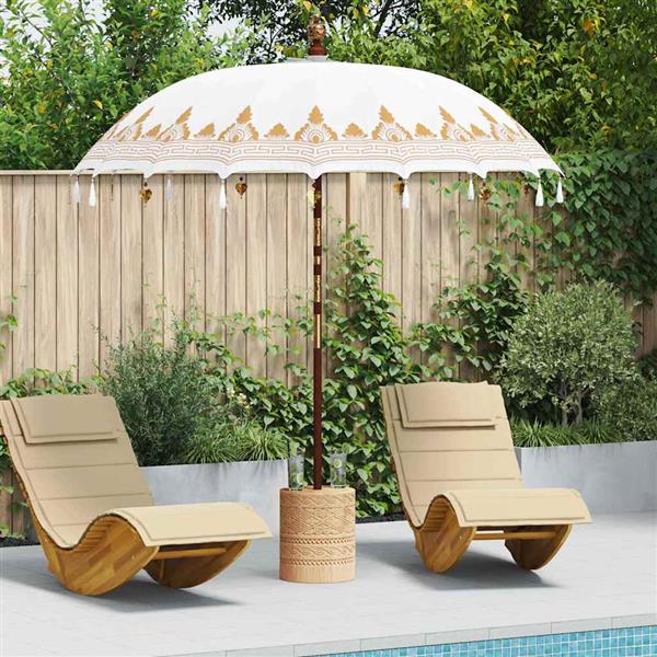 Grote foto vidaxl balinese parasol cr me 210 220 x 260 cm tuin en terras overige tuin en terras