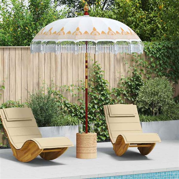 Grote foto vidaxl balinese parasol cr me 180 190 x 260 cm tuin en terras overige tuin en terras