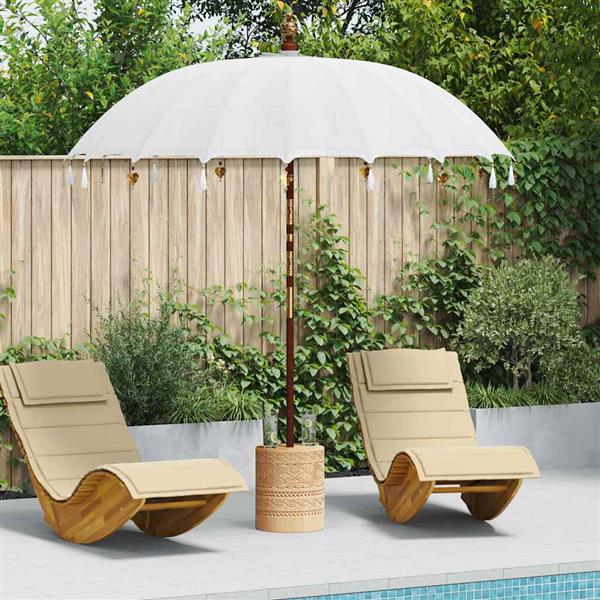Grote foto vidaxl balinese parasol cr me 210 220 x 260 cm tuin en terras overige tuin en terras