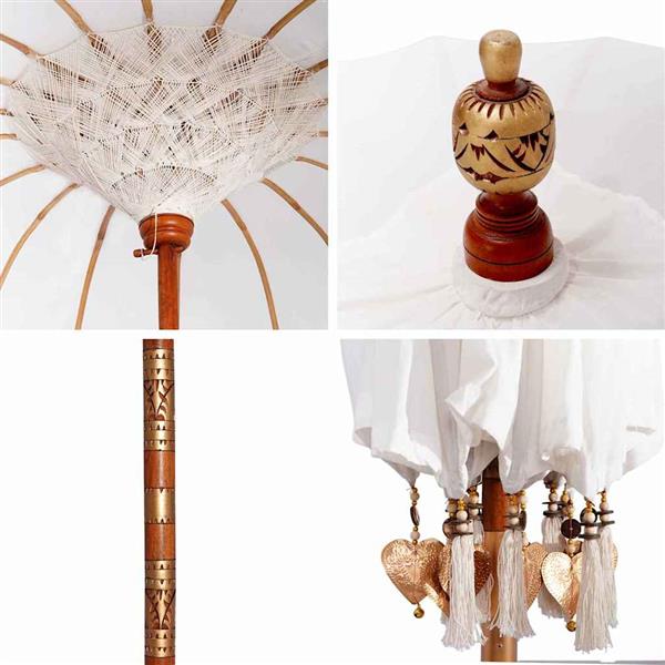 Grote foto vidaxl balinese parasol cr me 210 220 x 260 cm tuin en terras overige tuin en terras