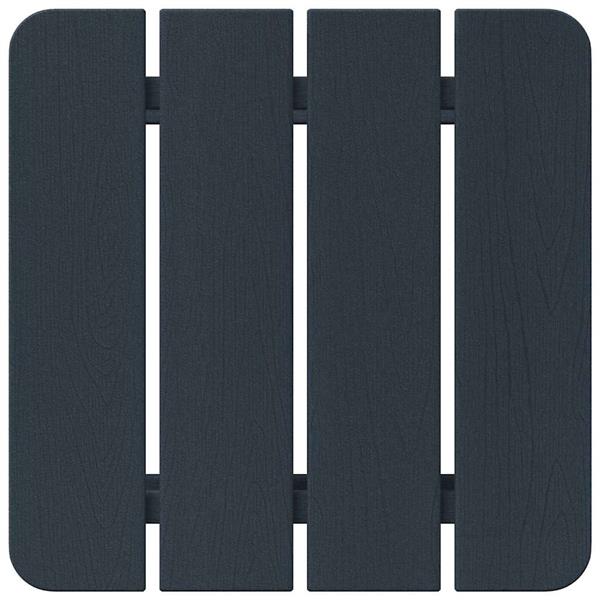 Grote foto vidaxl bijzettafel marineblauw 38 x 38 x 46 cm polyetheen tuin en terras tuinmeubelen