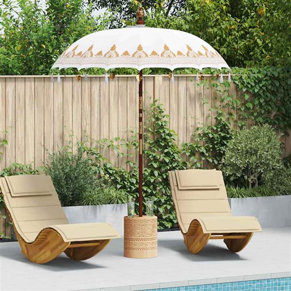 Grote foto vidaxl balinese parasol cr me 180 190 x 260 cm tuin en terras overige tuin en terras