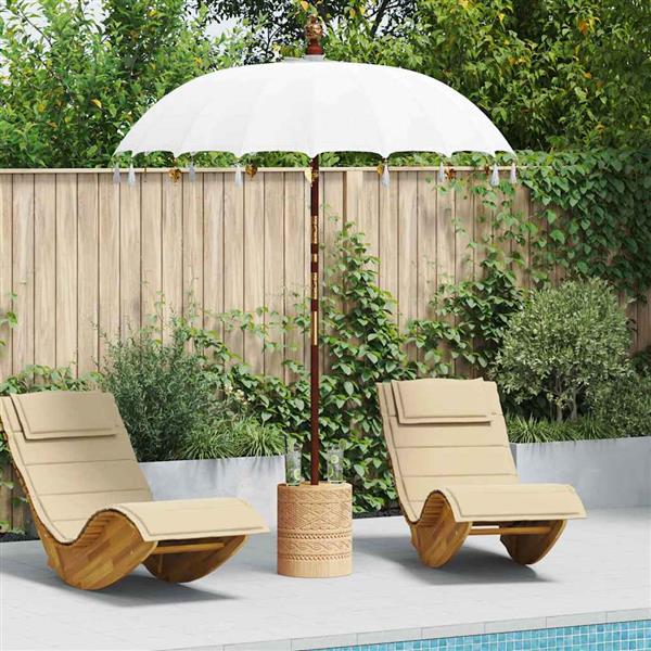 Grote foto vidaxl balinese parasol cr me 180 190 x 260 cm tuin en terras overige tuin en terras