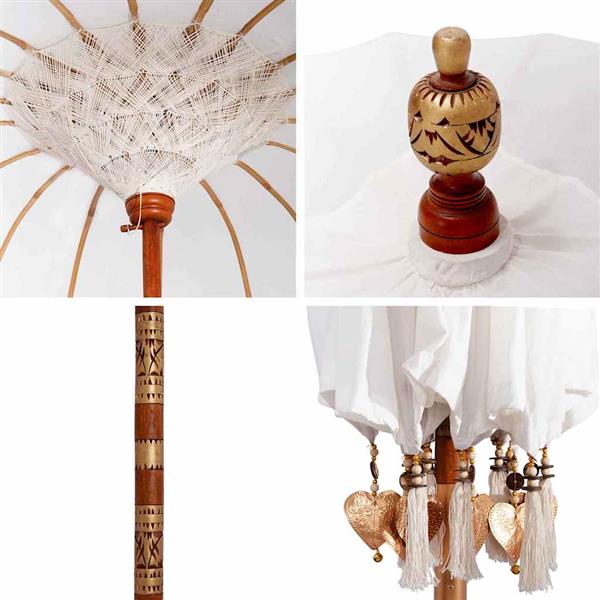Grote foto vidaxl balinese parasol cr me 180 190 x 260 cm tuin en terras overige tuin en terras