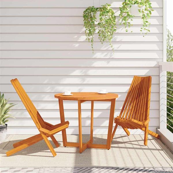 Grote foto vidaxl opvouwbare tuinstoelen 2 pcs bruin 56 x 69 x 84 m tuin en terras tuinmeubelen