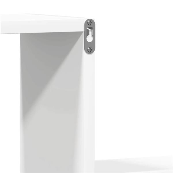 Grote foto vidaxl wandschappen 2 st 100x15x20 cm bewerkt hout wit huis en inrichting woningdecoratie