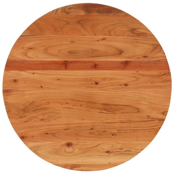 Grote foto vidaxl tafelblad rond 70x2 5 cm massief acaciahout antiek en kunst stoelen en banken