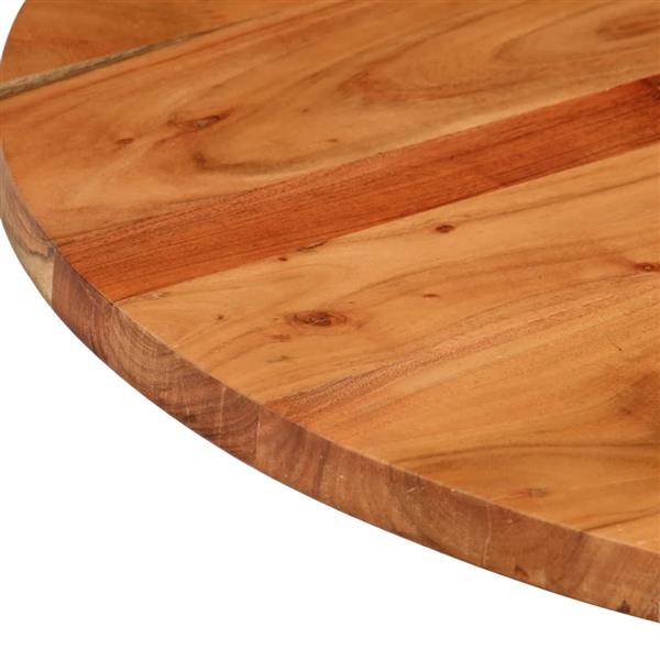 Grote foto vidaxl tafelblad rond 70x2 5 cm massief acaciahout antiek en kunst stoelen en banken
