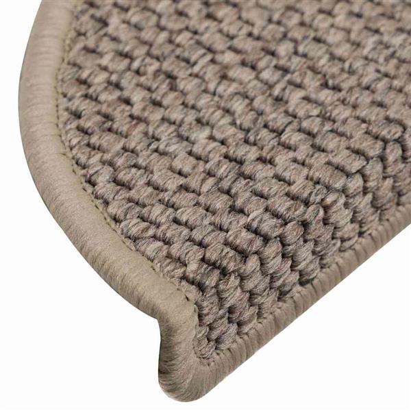 Grote foto vidaxl trapmatten zelfklevend 15 st sisal look 56x17x3 cm donkerbeige huis en inrichting overige huis en inrichting