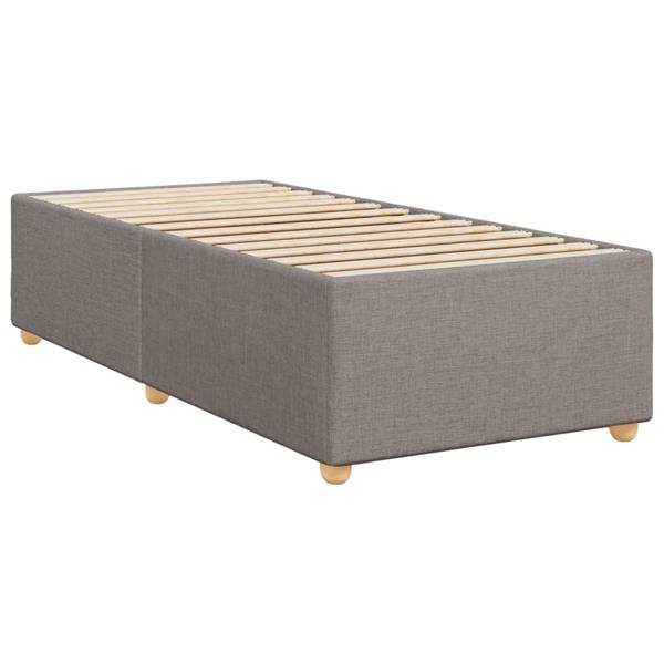 Grote foto vidaxl bedframe zonder matras 80x200 cm stof taupe antiek en kunst stoelen en banken