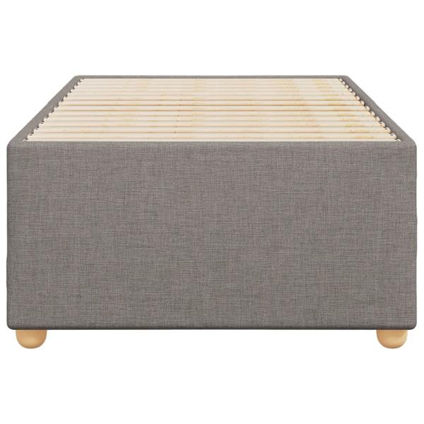 Grote foto vidaxl bedframe zonder matras 80x200 cm stof taupe antiek en kunst stoelen en banken