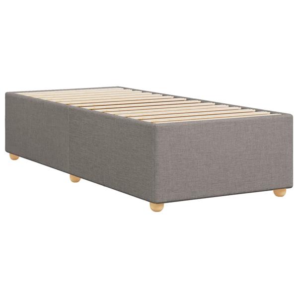 Grote foto vidaxl bedframe zonder matras 80x200 cm stof taupe antiek en kunst stoelen en banken