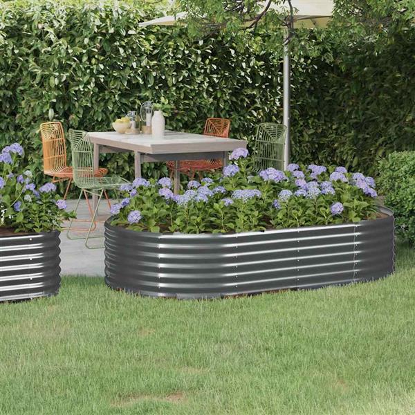 Grote foto vidaxl plantenbak 175x100x36 cm gegalvaniseerd staal antracietkleurig tuin en terras overige tuin en terras