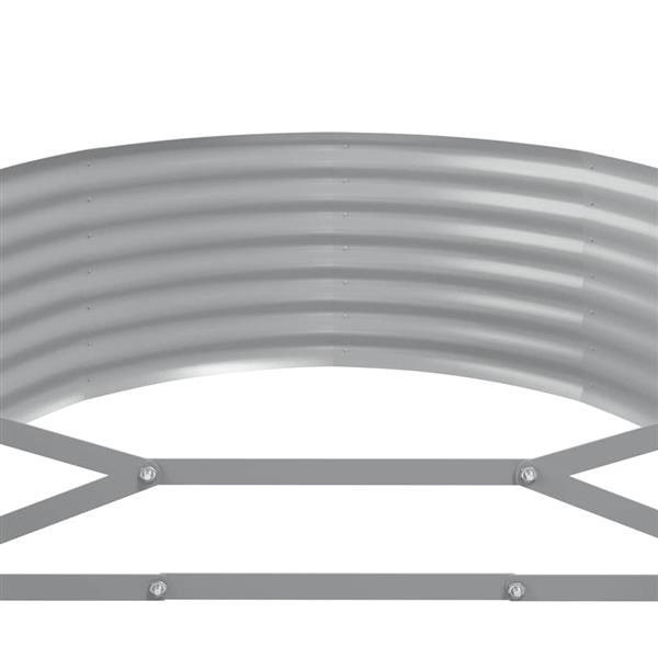 Grote foto vidaxl plantenbak 175x100x36 cm gegalvaniseerd staal antracietkleurig tuin en terras overige tuin en terras