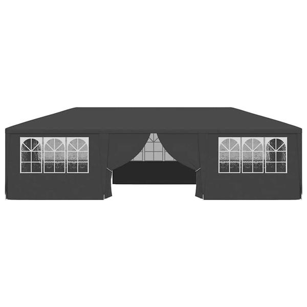 Grote foto vidaxl partytent met zijwanden professioneel 90 g m 4x9 m antraciet tuin en terras overige tuin en terras