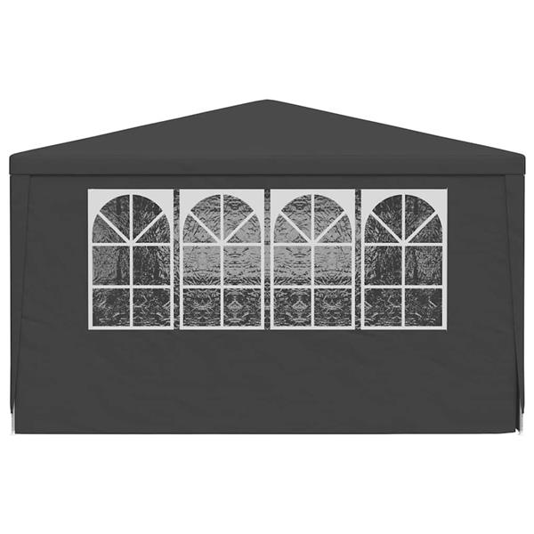 Grote foto vidaxl partytent met zijwanden professioneel 90 g m 4x9 m antraciet tuin en terras overige tuin en terras