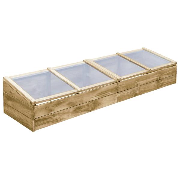 Grote foto vidaxl kas 200x50x35 cm ge mpregneerd grenenhout tuin en terras overige tuin en terras
