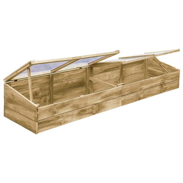 Grote foto vidaxl kas 200x50x35 cm ge mpregneerd grenenhout tuin en terras overige tuin en terras