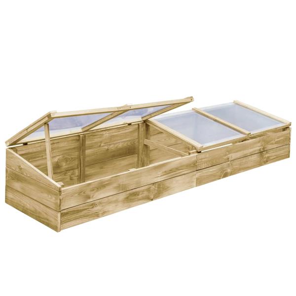 Grote foto vidaxl kas 200x50x35 cm ge mpregneerd grenenhout tuin en terras overige tuin en terras