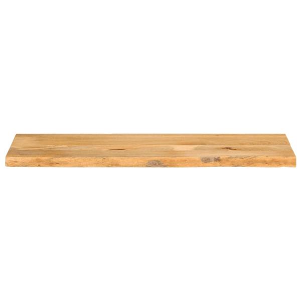 Grote foto vidaxl tafelblad met natuurlijke rand 110x20x2 5 cm massief mangohout antiek en kunst stoelen en banken
