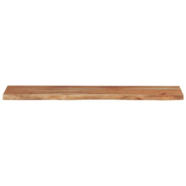 Grote foto vidaxl wandschap rechthoekig natuurlijke rand 120x20x2 5 cm acaciahout antiek en kunst stoelen en banken