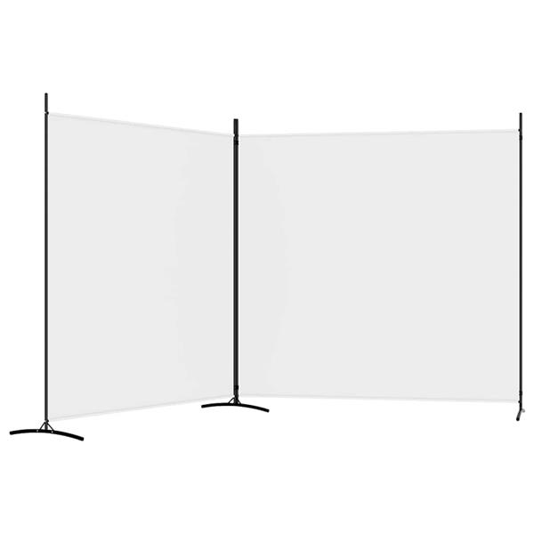 Grote foto vidaxl kamerscherm met 2 panelen 348x180 cm stof wit huis en inrichting overige huis en inrichting