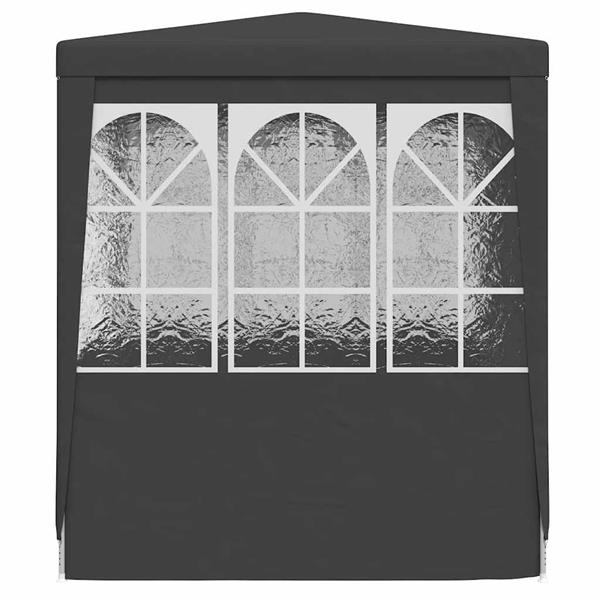 Grote foto vidaxl partytent met zijwanden professioneel 90 g m 2x2 m antraciet tuin en terras overige tuin en terras