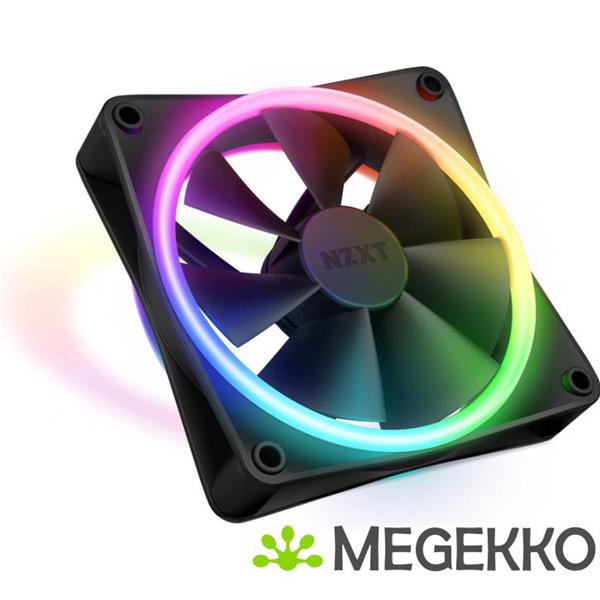 Grote foto nzxt f120 rgb duo 120mm rgb fan single black computers en software overige computers en software