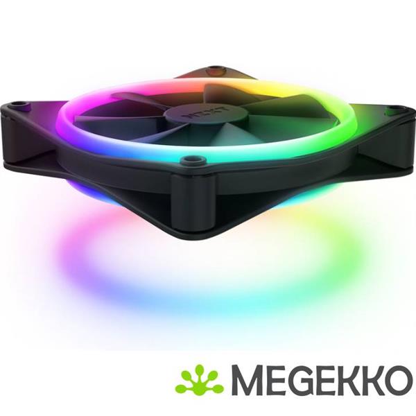 Grote foto nzxt f120 rgb duo 120mm rgb fan single black computers en software overige computers en software