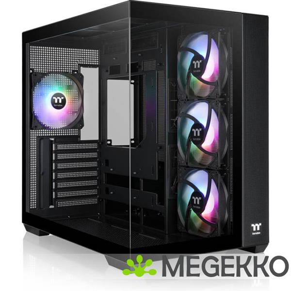 Grote foto thermaltake view 380 tg argb midi tower zwart computers en software behuizingen en kasten