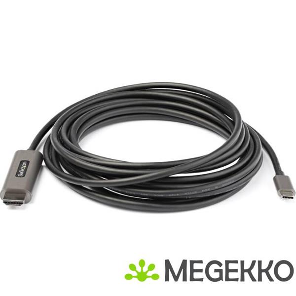 Grote foto startech.com cdp2hdmm5mh video kabel adapter 5 m hdmi type a standaard usb type c zwart zilver computers en software overige computers en software