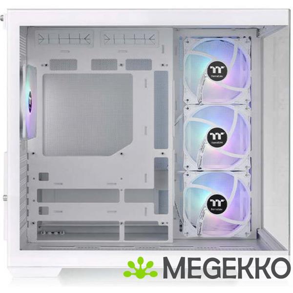 Grote foto thermaltake view 380 tg argb snow midi tower wit computers en software behuizingen en kasten