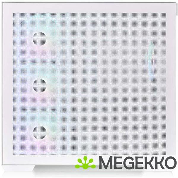 Grote foto thermaltake view 380 tg argb snow midi tower wit computers en software behuizingen en kasten