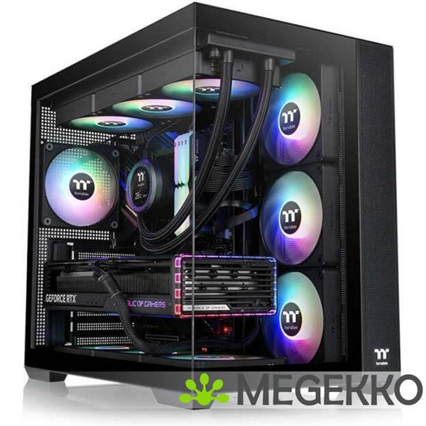 Grote foto thermaltake view 380 tg argb midi tower zwart computers en software behuizingen en kasten