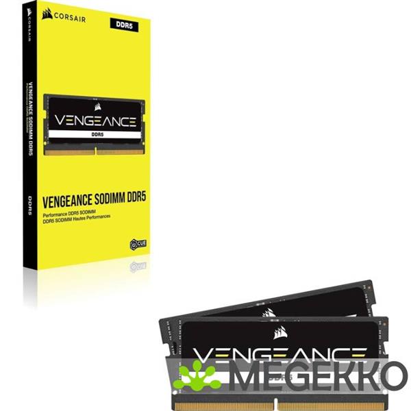 Grote foto corsair ddr5 sodimm vengeance 1x16gb 5600 computers en software harde schijven