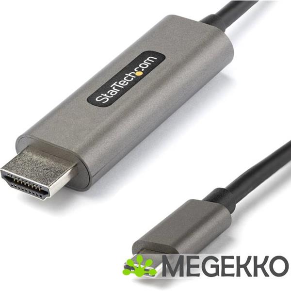 Grote foto startech.com cdp2hdmm5mh video kabel adapter 5 m hdmi type a standaard usb type c zwart zilver computers en software overige computers en software