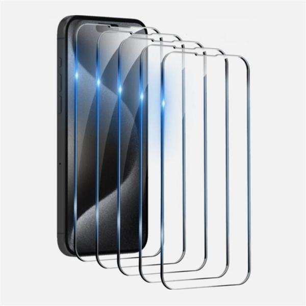 Grote foto 5 pack iphone 17 pro screen protector tempered clear glass film telecommunicatie mobieltjes