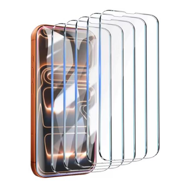 Grote foto 5 pack iphone 17 pro max screen protector tempered clear glass film telecommunicatie mobieltjes