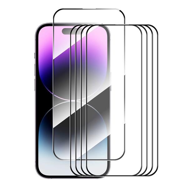 Grote foto 5 pack iphone 16 screen protector tempered clear glass film telecommunicatie mobieltjes