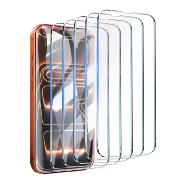 Grote foto 5 pack iphone 17 screen protector tempered clear glass film telecommunicatie mobieltjes