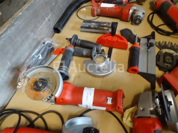 Grote foto pallet met machines doe het zelf en verbouw gereedschappen en machines