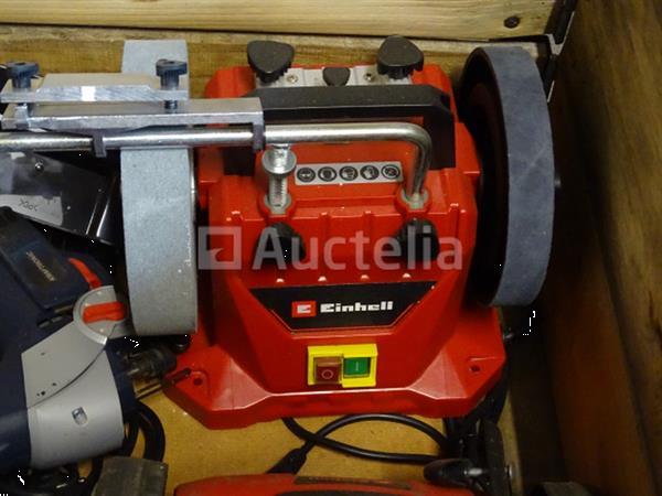 Grote foto pallet met machines doe het zelf en verbouw gereedschappen en machines