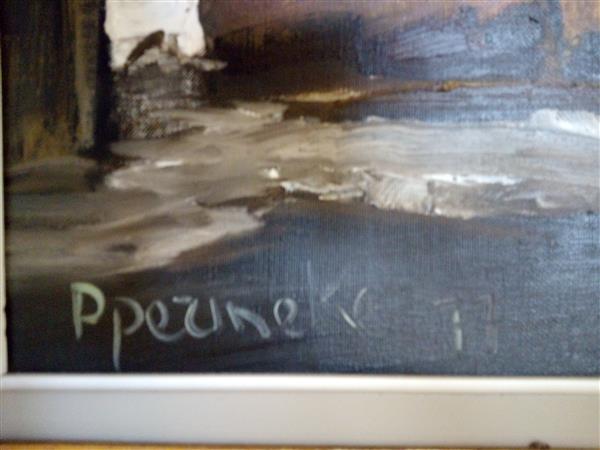 Grote foto winterlandschap antiek en kunst klassiek