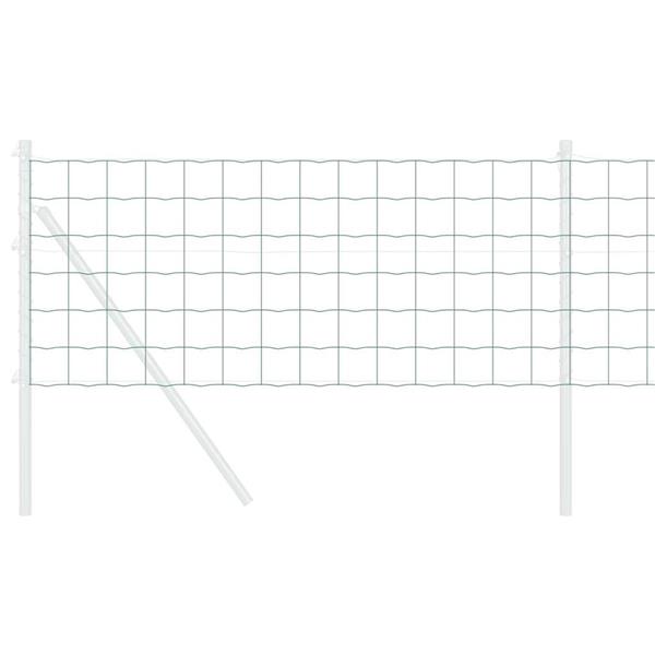 Grote foto vidaxl euro hek groen 0.4 x 10 m pvc gecoat ijzer tuin en terras hekken en schuttingen