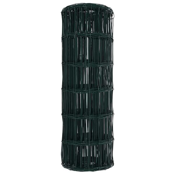 Grote foto vidaxl euro hek groen 0.4 x 10 m pvc gecoat ijzer tuin en terras hekken en schuttingen