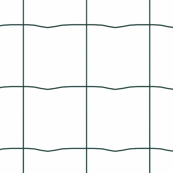 Grote foto vidaxl euro hek groen 0.4 x 10 m pvc gecoat ijzer tuin en terras hekken en schuttingen