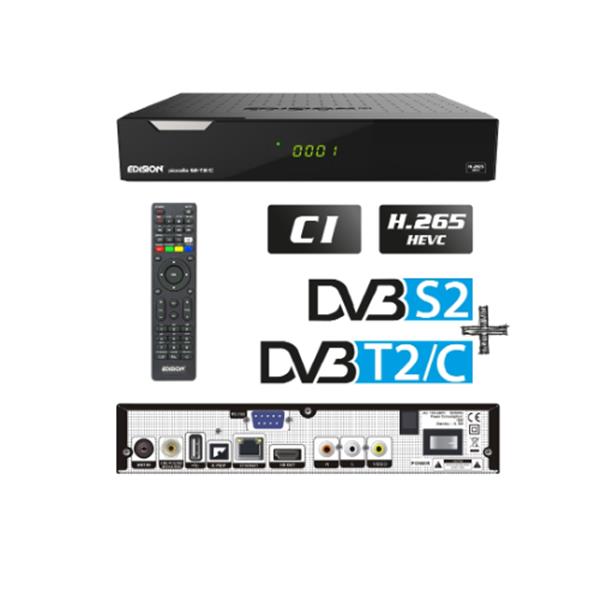 Grote foto edision piccollo s2 t2 c met ci slot telecommunicatie zenders en ontvangers