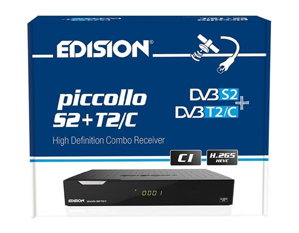 Grote foto edision piccollo s2 t2 c met ci slot telecommunicatie zenders en ontvangers